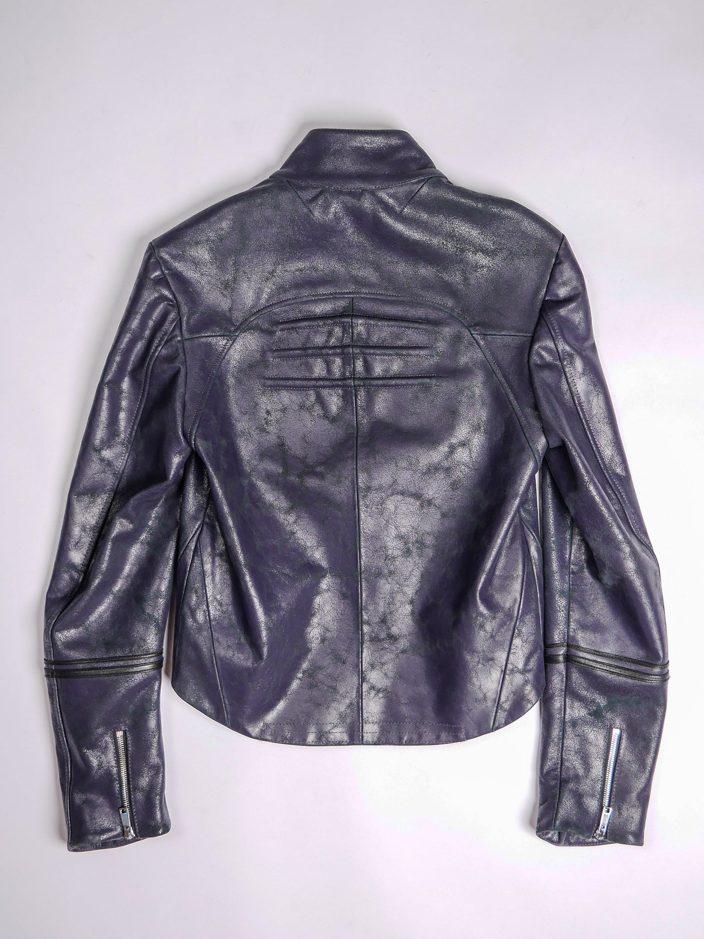 Du'bois Fencing Jacket [Slate Purple Blistered Leather]