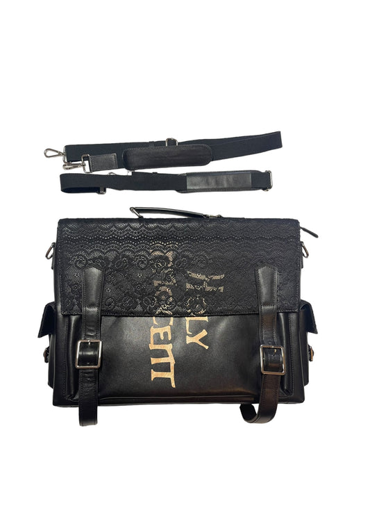 BLACK Holy Innocence Bible Laced Bag