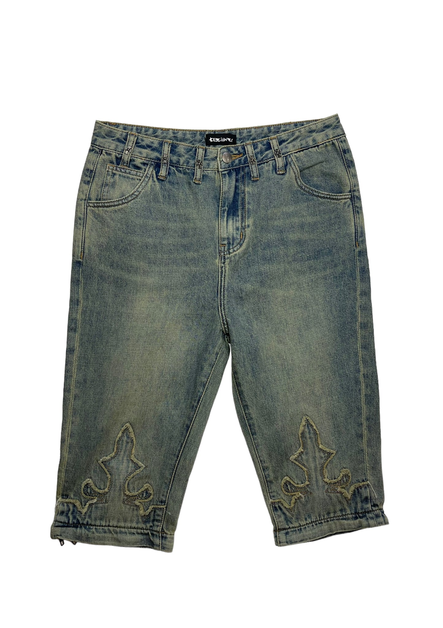 Le Cleur Convertible Flared Pants [Blue Wash]