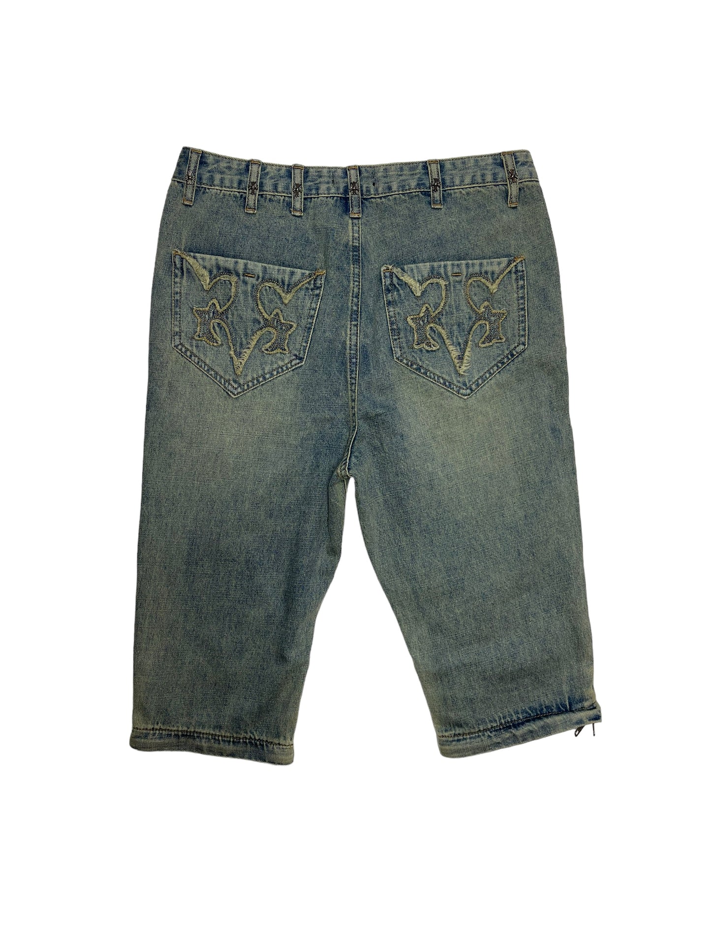 Le Cleur Convertible Flared Pants [Blue Wash]