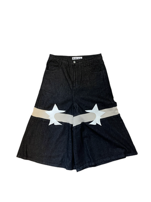 Cleioner Star Logo Ribbed Culottes