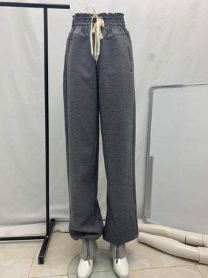 Velour Lined thick ribbed sweatpants