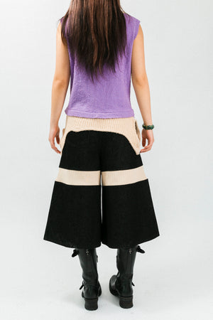 Cleioner Star Logo Ribbed Culottes