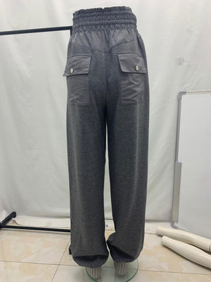 Velour Lined thick ribbed sweatpants